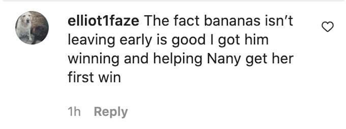 the challenge fan comments about johnny bananas season 38
