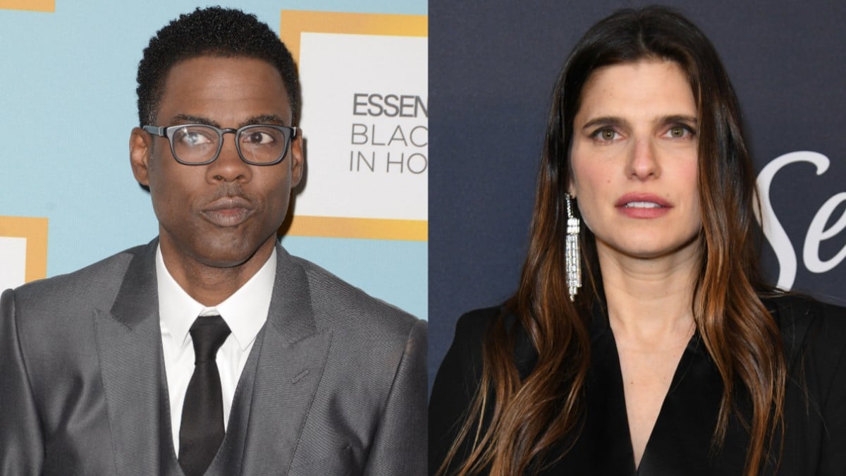 Chris Rock and Lake Bell on the red carpet