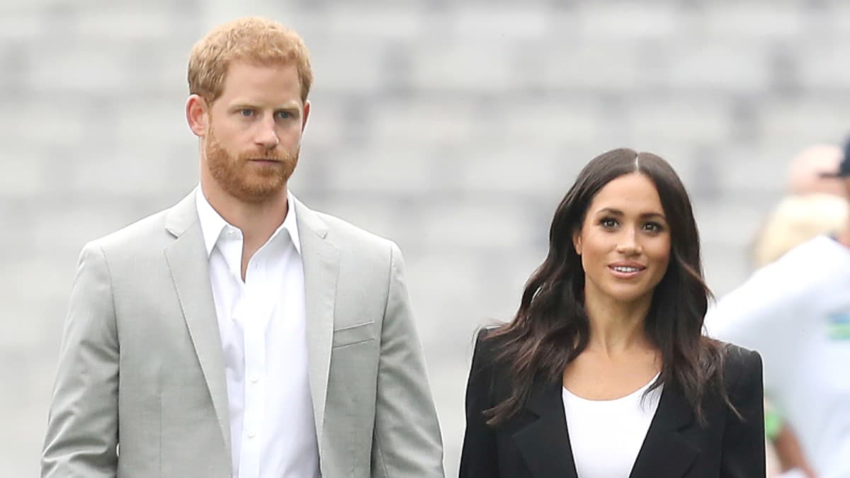 Harry and Meghan attending an event