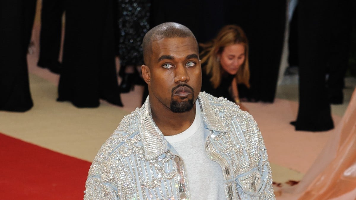 Kanye West on the red carpet
