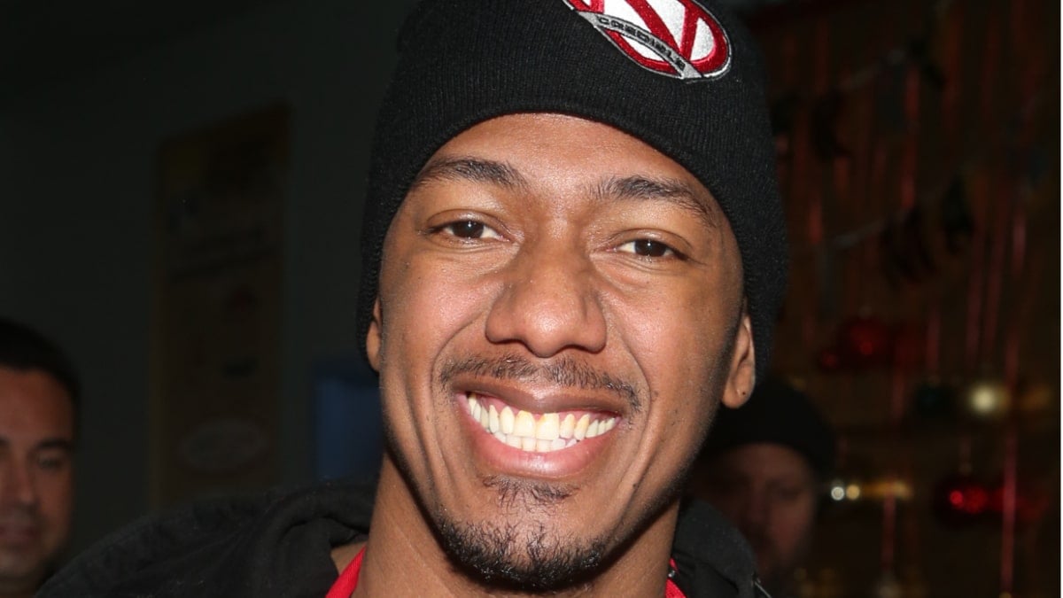 Nick Cannon all smiles
