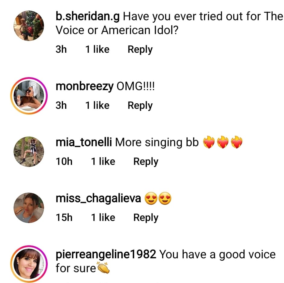 kara bass' IG followers comment on her singing during a performance in china before the coronavirus pandemic