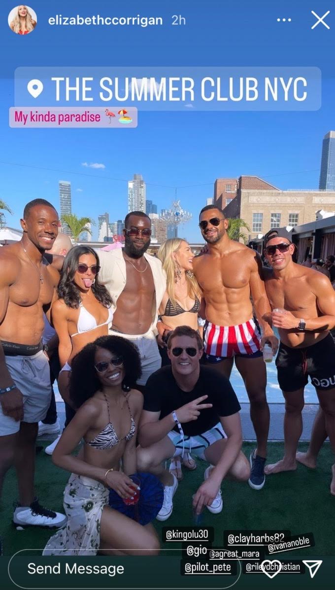 Clay Harbor parties with Bachelor Nation stars