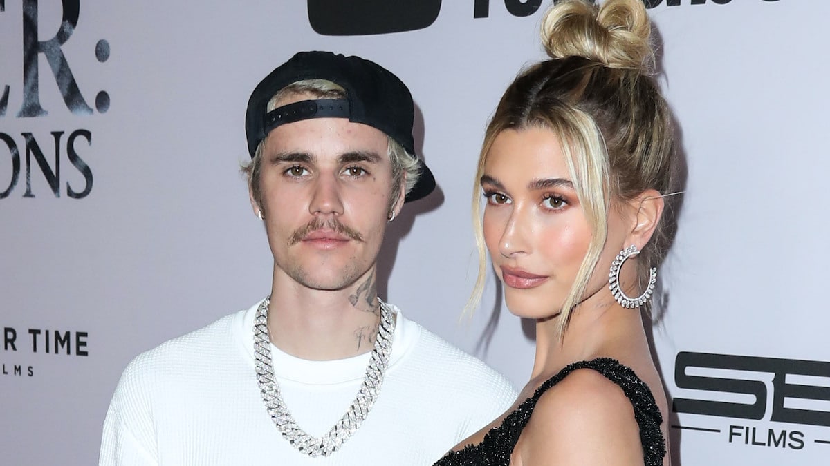 Justin Bieber and Hailey Bieber at YouTube premiere