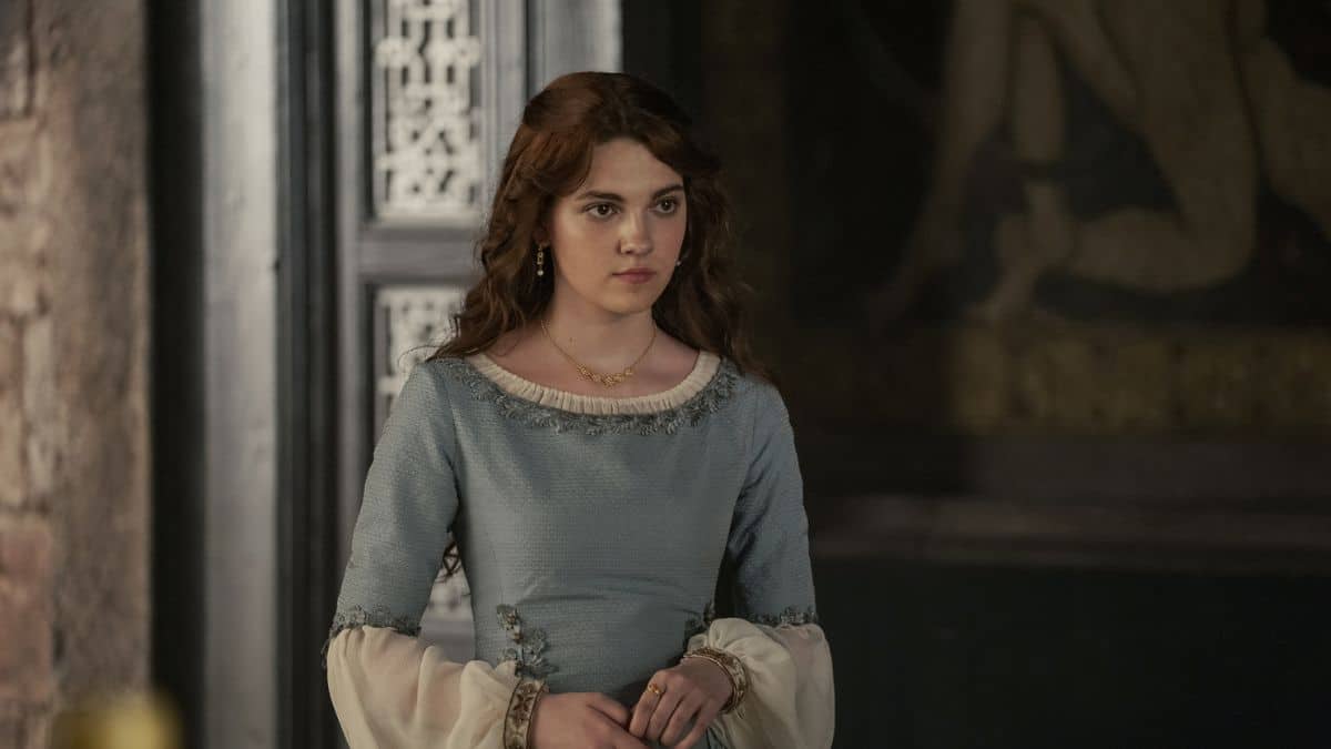 Emily Carey stars as Young Alicent in Episode 1 of House of the Dragon Season 1. Pic credit: HBO/Ollie Upton