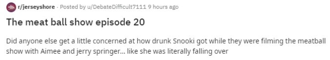 Critics bash Snooki for getting too drunk.