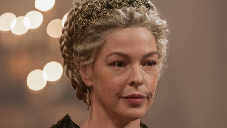 Pollyanna McIntosh stars as Queen Aelfgifu, as seen in Episode 8 of Netflix's Vikings: Valhalla Season 1