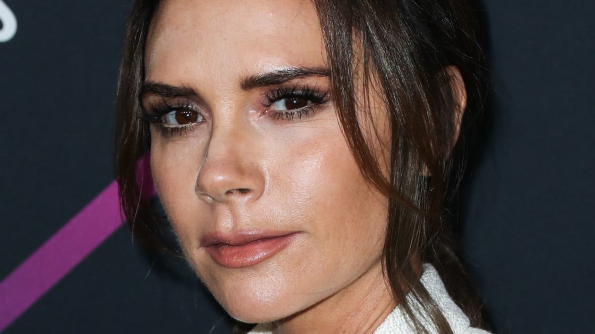 Close up of Victoria Beckham on the red carpet