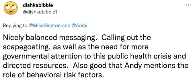 Reply to Andy's plea