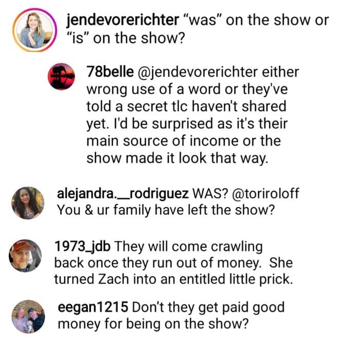 lpbw fans think tori roloff is through with filming the show after seeing this IG post