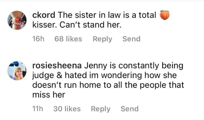 Instagram comments about Sumit Singh's family