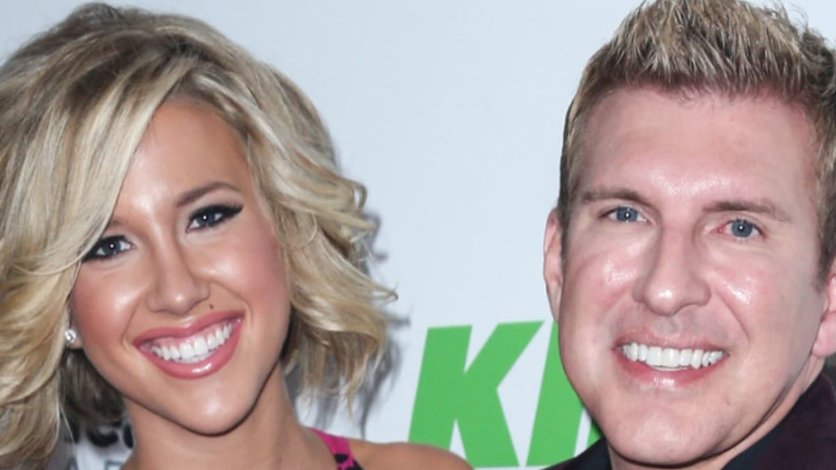 Savannah and Todd Chrisley at an event.