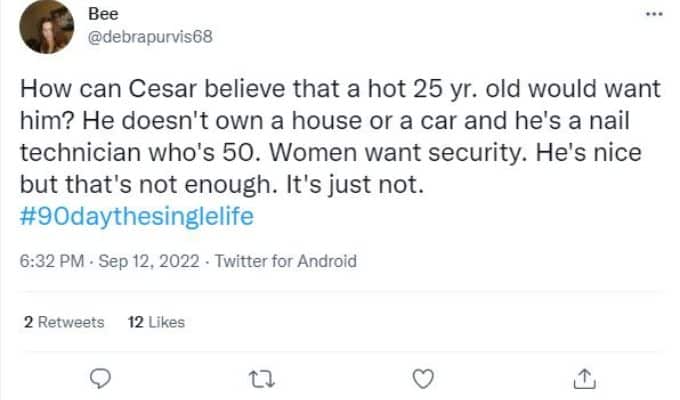 Tweet about Caesar Mack