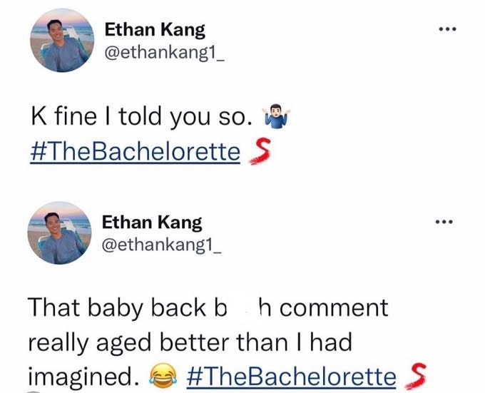 Ethan Kang tweets