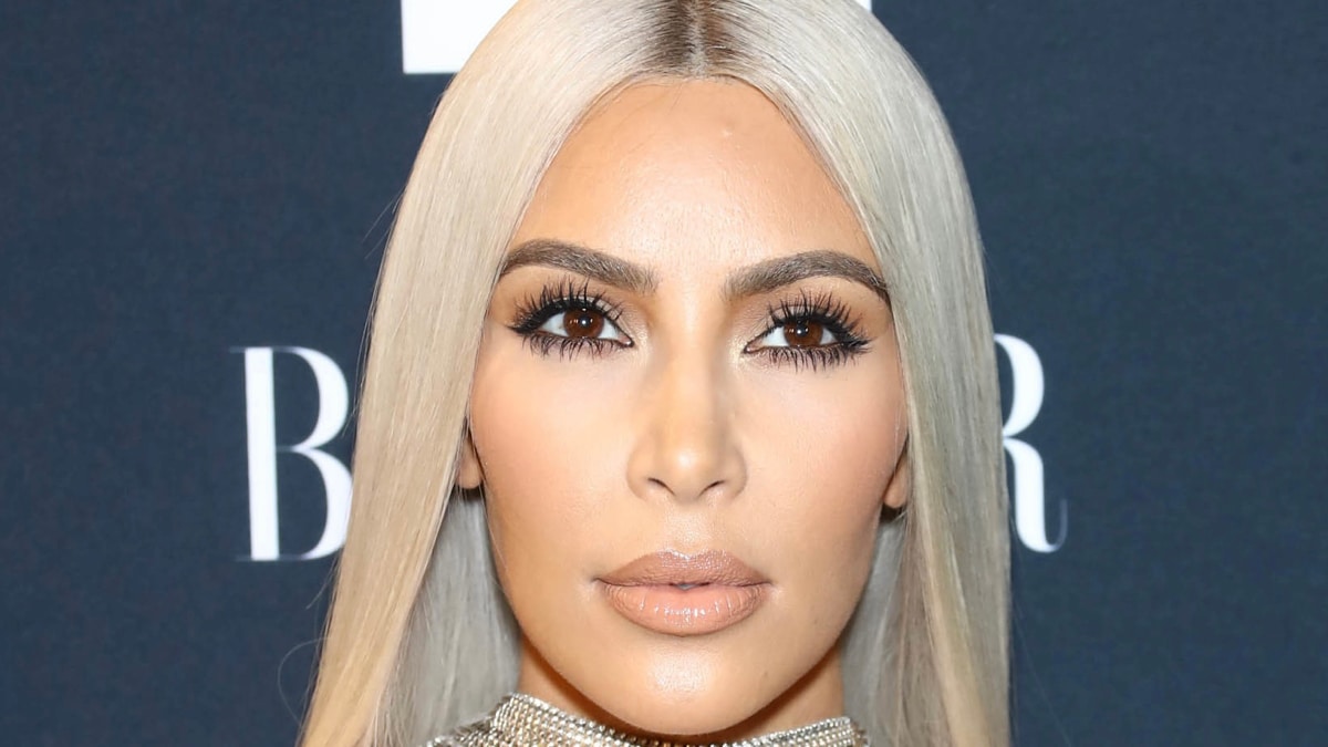 Close-up of Kim Kardashian.