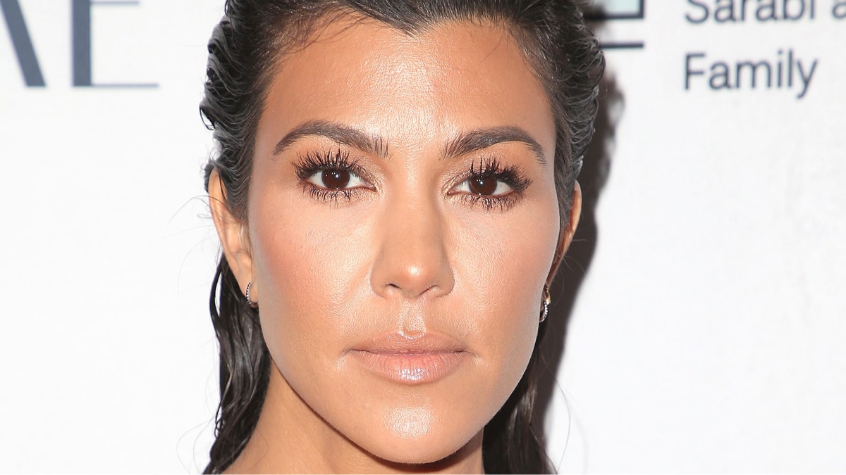 Close-up of Kourtney Kardashian.