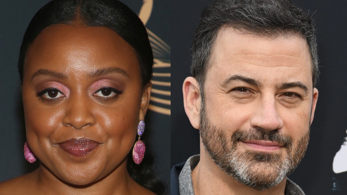 Quinta Brunson and Jimmy Kimmel