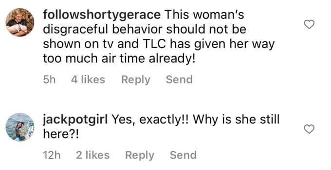 Instagram comments about Angela Deem