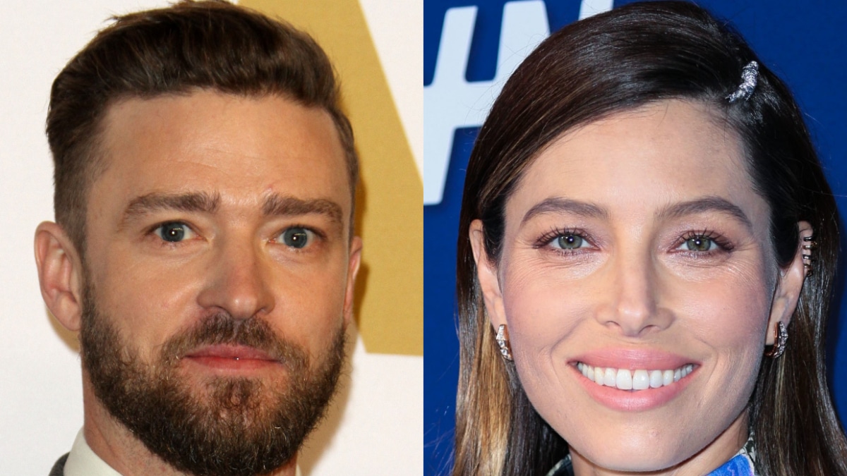 Justin Timberlake and Jessica Biel feature