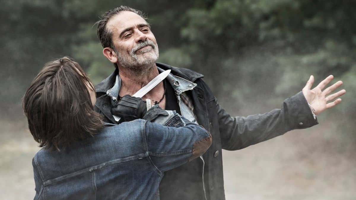 Lauren Cohan as Maggie and Jeffrey Dean Morgan as Negan, as seen in Season 1 of AMC's The Walking Dead: Dead City