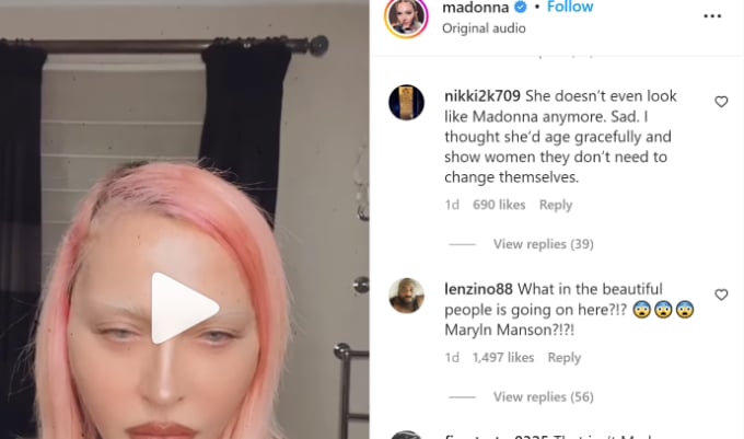 Madonna trolled on Instagram