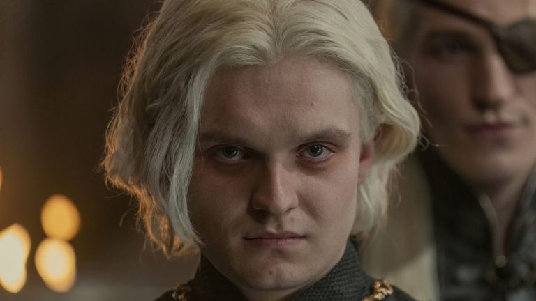 Tom Glynn-Carney stars as King Aegon II Targaryen, as seen in Episode 8 of HBO's House of the Dragon Season 1