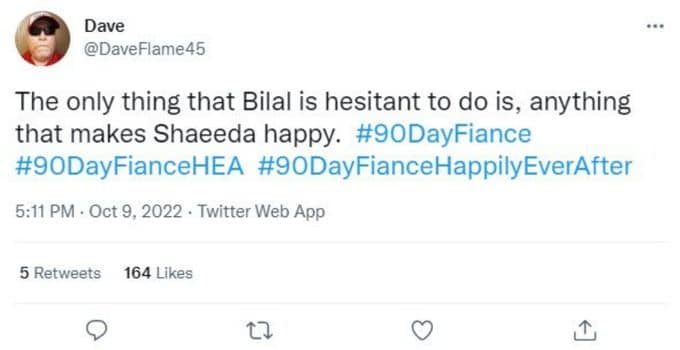 Tweet about Bilal Hazziez