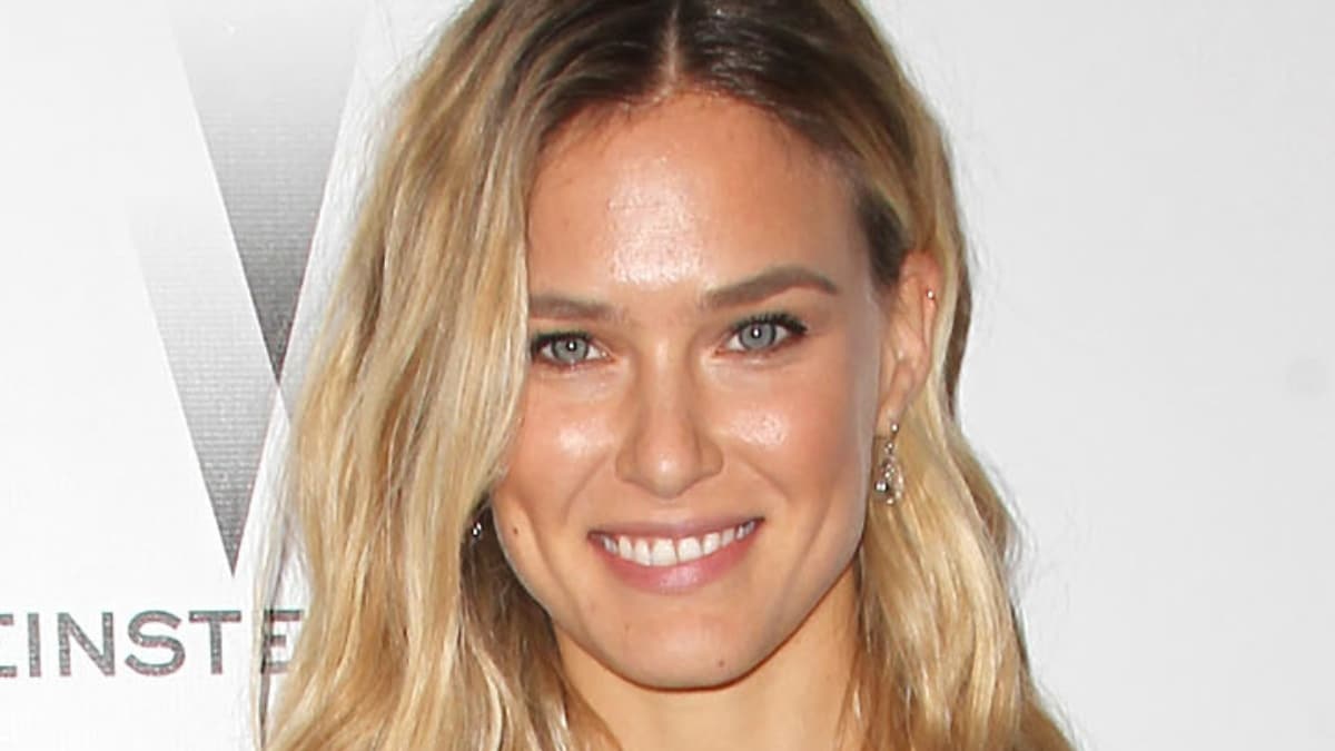 Bar Refaeli lounged in lingerie for Vogue shoot.