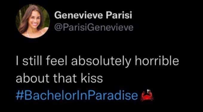 Genevieve Parisi's tweet