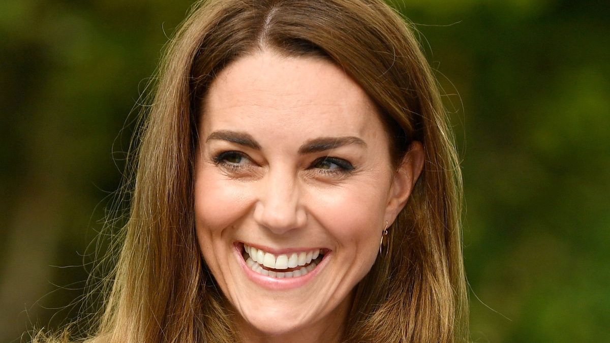 The Princess of Wales, Kate Middleton, smiles as she visits a Scout Group in northwest London in 2020.