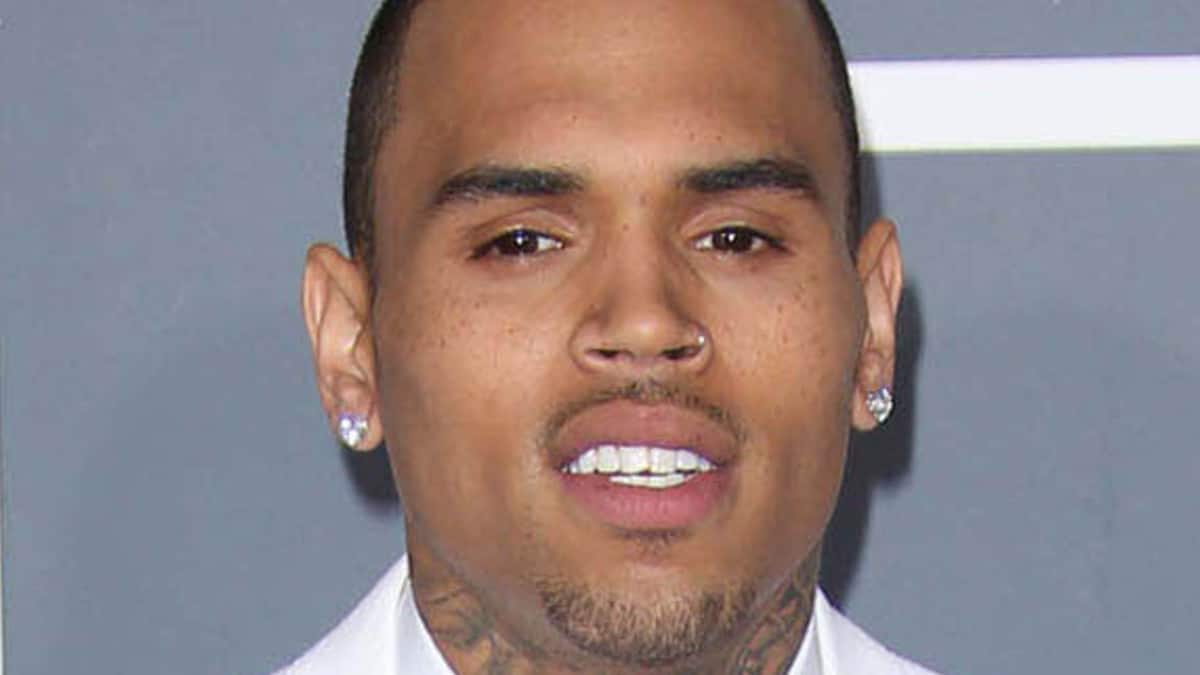 Chris Brown attends the 55th Grammy Awards