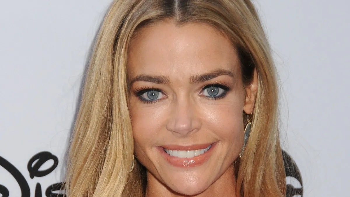 Denise Richards shows off her bright smile.