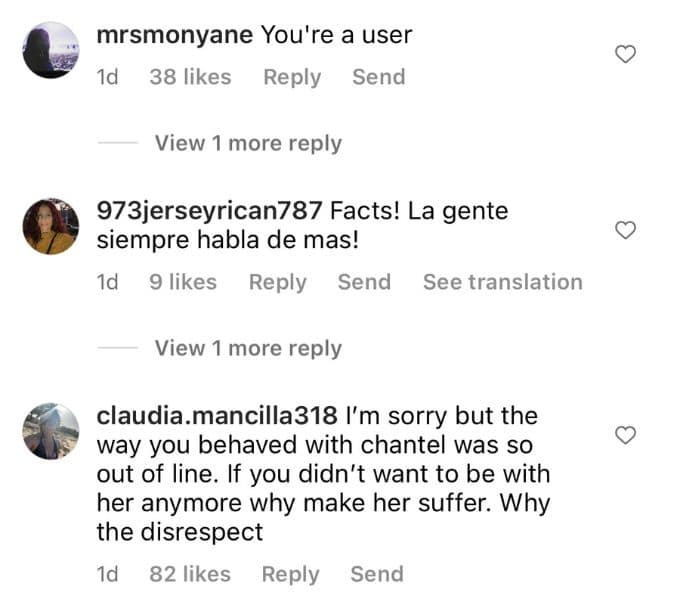 Instagram comments about Pedro Jimeno