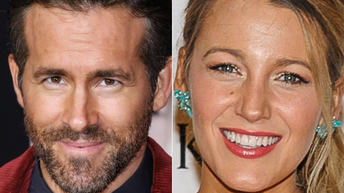 Ryan Reynolds poses at the premiere of Red Notice, and Blake Lively poses at The American Ballet Theatre Spring 2017 Gala