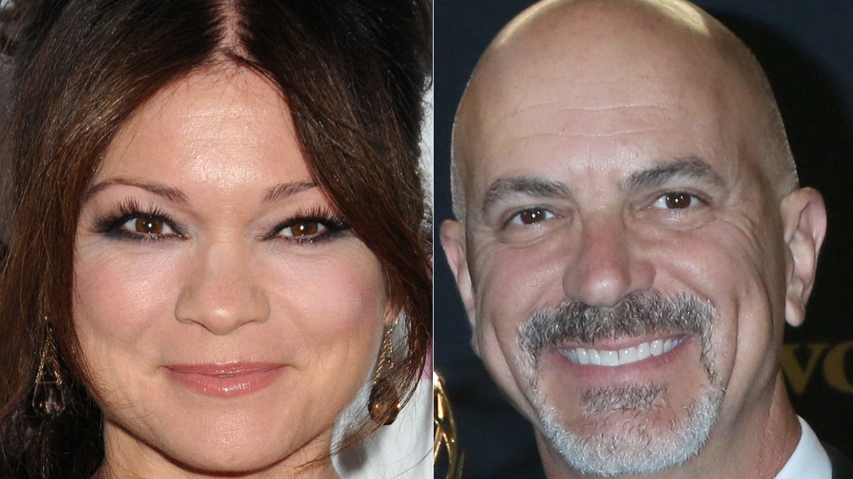 Valerie Bertinelli poses at the Inaugural Prevention Healthy TV Awards in 2011, and Vitale poses at the Emmys in 2019