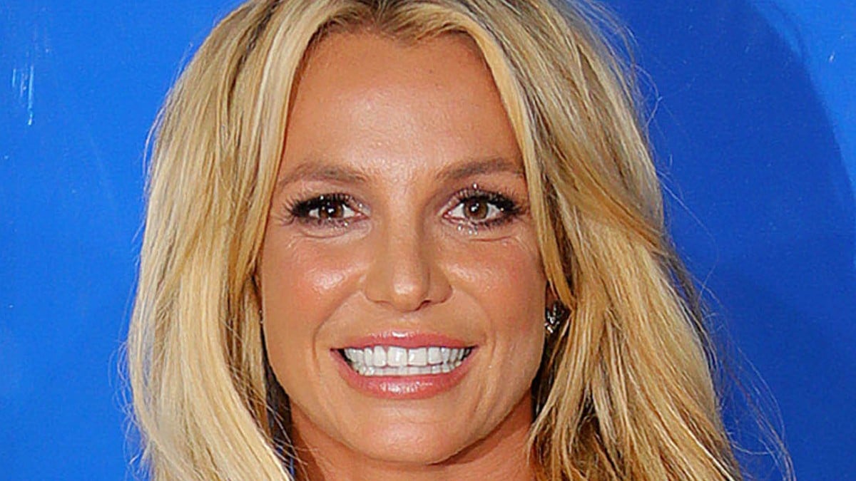 Britney smiling at the camera