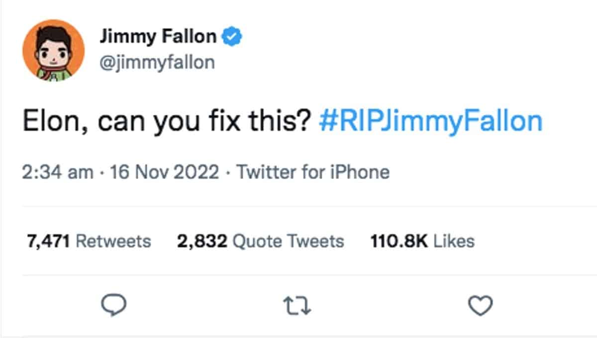 Screenshot Jimmy's tweet