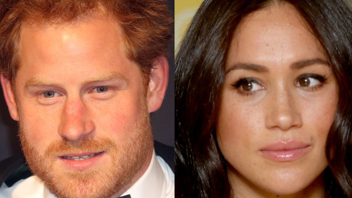 Harry and Meghan posing