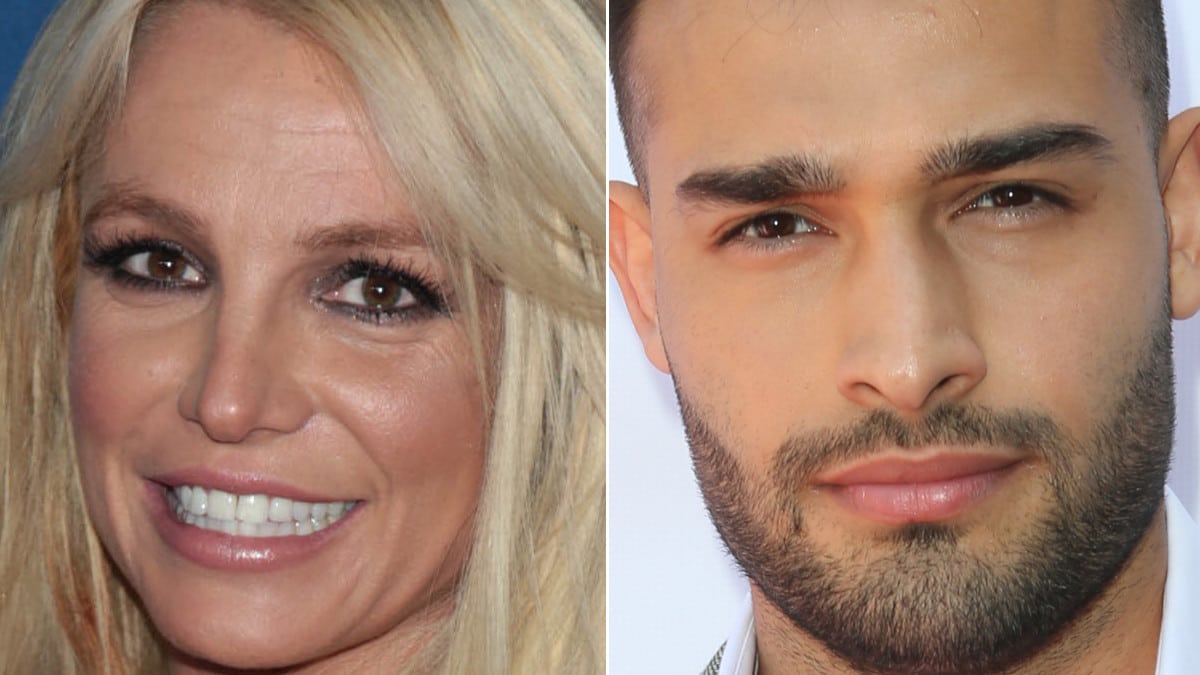 Britney Spears poses at the 29th Annual GLAAD Media Awards, and Sam Asghari poses at the 2019 Daytime Beauty Awards