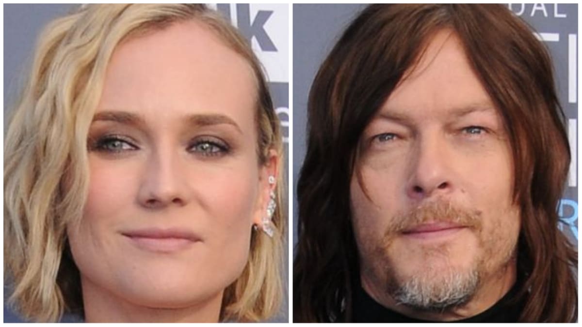Diane Kruger and Norman Reedus as they appeared at the 23rd Annual Critics' Choice Awards