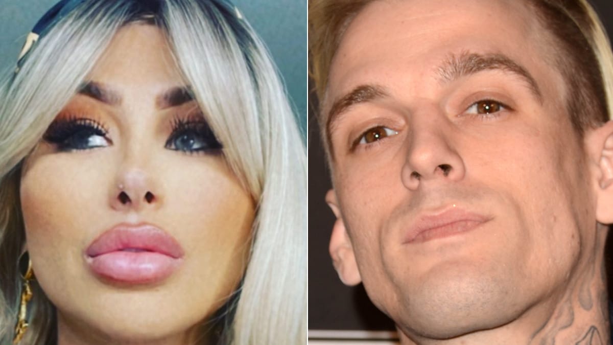 Melanie Martin poses for a selfie on her Instagram, and Aaron Carter poses at the 2019 AMAs.