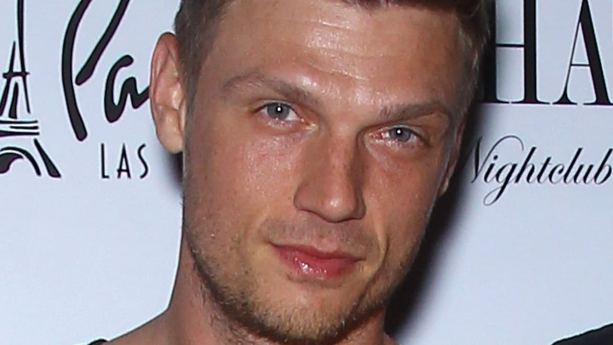 Nick Carter poses at a Backstreet Boys after concern party in 2014