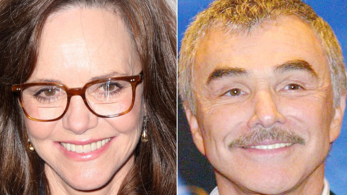 Sally Field attends the 2016 Women's Media Awards, and Burt Reynolds attends the 2004 ShoWest Awards