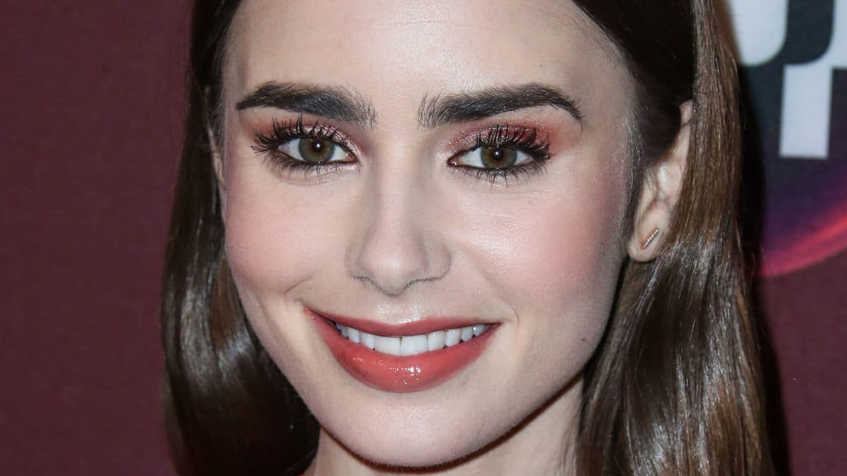 Lily Collins close up