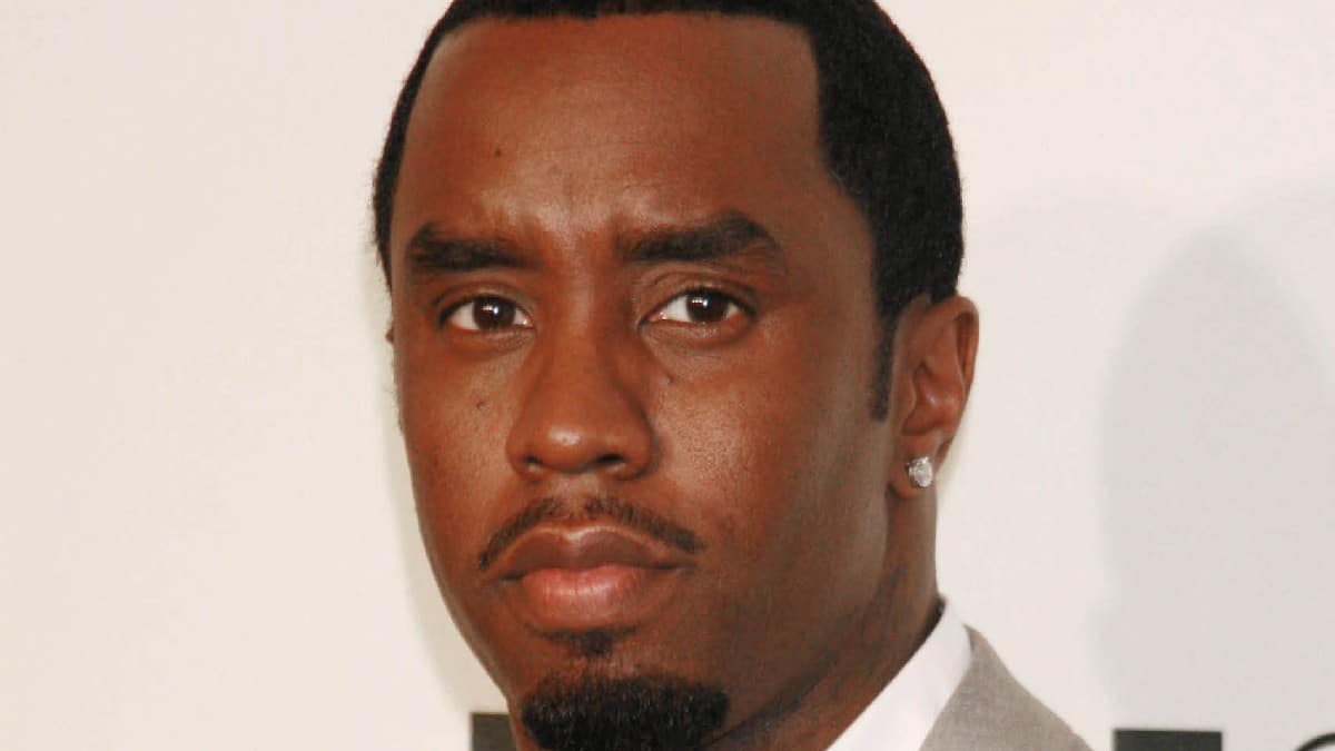 Diddy looking at the camera