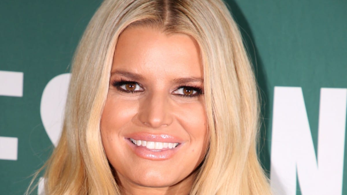 Jessica Simpson poses for a book signing event.