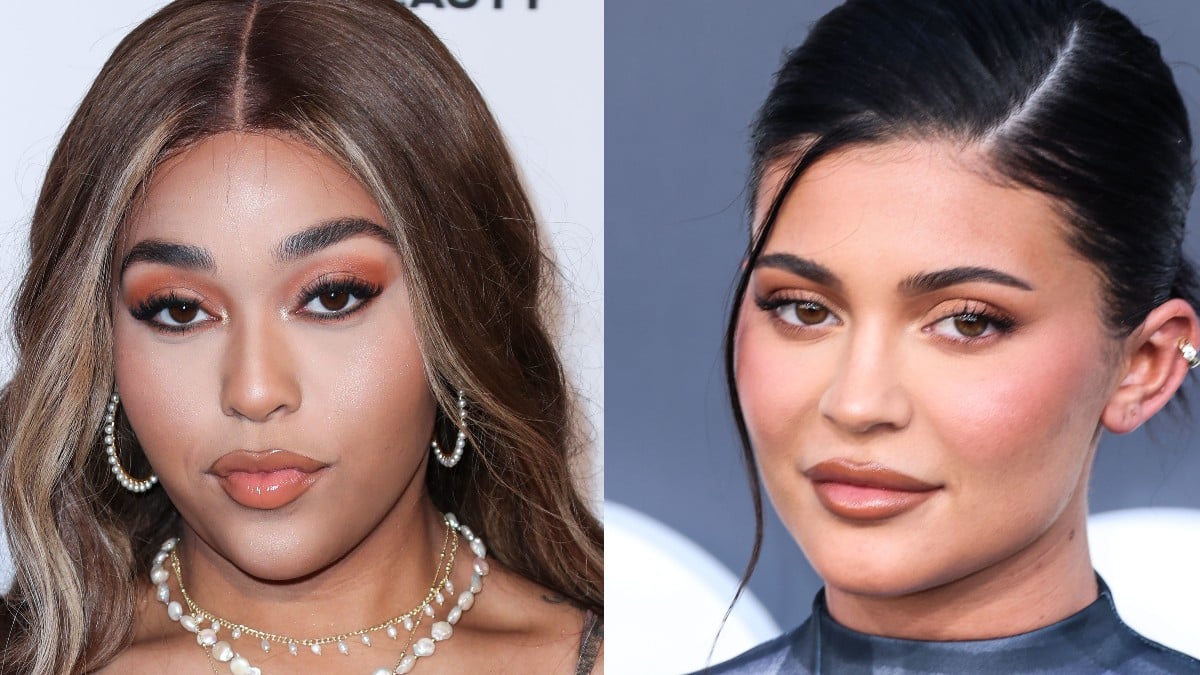 Jordyn woods and Kylie Jenner up close