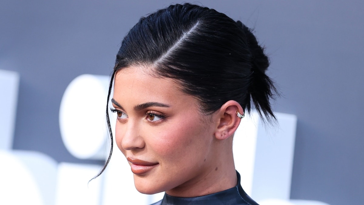 A close-up photo of Kylie Jenner at the Billboard Music Awards.