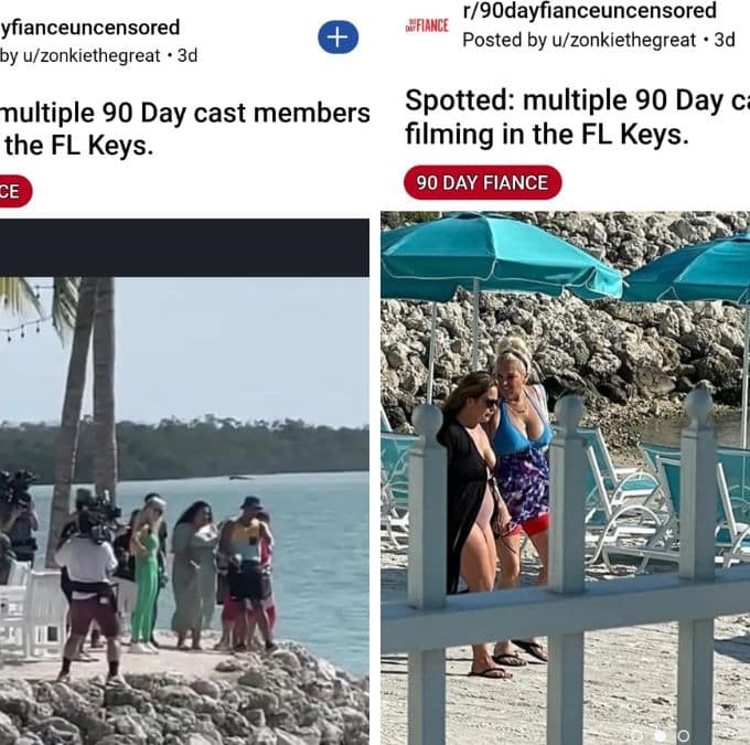 redditor shares pics of 90 day fiance stars filming