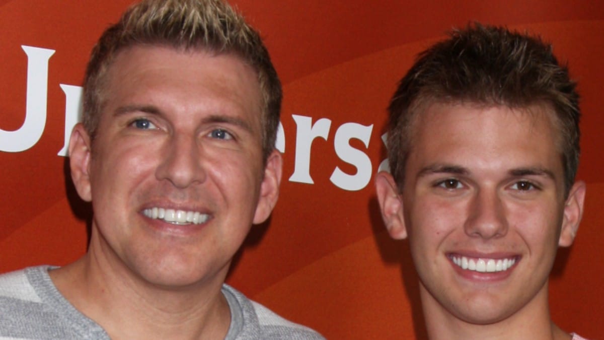 Todd and Chase Chrisley at a TCA event.